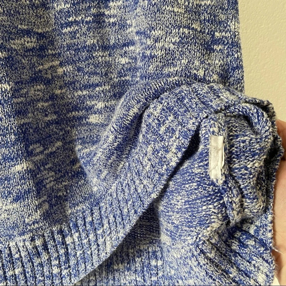 OLD NAVY Crewneck Cozy Knit Blue Speckled Sweater Size XL Speckled Woven - Picture 6 of 8